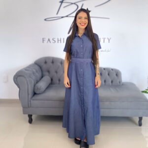 Vestido Jeans midi